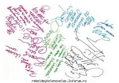 autografele rebelilor - squmpkiuliana - rebelde